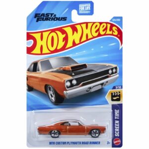HOTWHEELS - 1970 CUSTOM PLYMOUTH ROAD RUNNER - VELOZES E FURIOSOS - JJK52